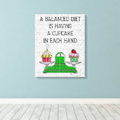 Eine ausgewogene Diät-Illustration Leinwanddruck (Insitu (Holzboden))