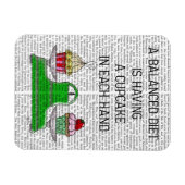 Eine ausgewogene Diät-Illustration Magnet (Horizontal)