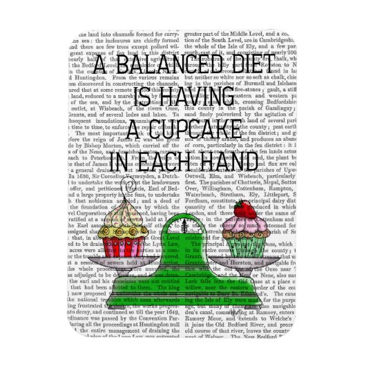 Eine ausgewogene Diät-Illustration Magnet (Vertikal)