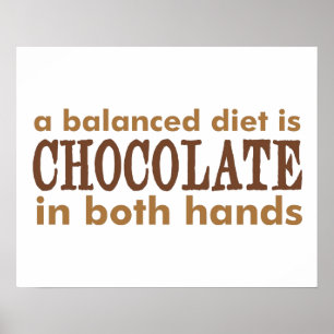 Eine ausgewogene Diät ist… Poster