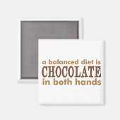 Eine ausgewogene Ernährung ist... Magnet (Vorderseite/Rückseite)