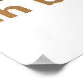 Eine ausgewogene Ernährung ist... Poster (Ecke)