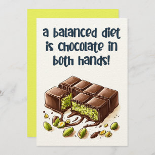 Eine ausgewogene Ernährung ist Schokolade Kunafa i Einladung