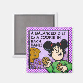 Eine ausgewogene Ernährung Magnet (Vorderseite/Rückseite)