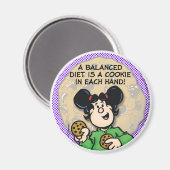 Eine ausgewogene Ernährung Magnet (Vorderseite/Rückseite)