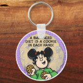 Eine ausgewogene Ernährung Schlüsselanhänger (Vorderseite)