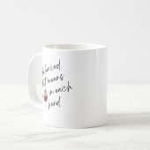EINE AUSGEWOGENE NAHRUNG KAFFEETASSE (Vorderseite Links)
