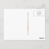 "Eine äußerst ernste Wende" Postkarte (Rückseite)