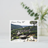 Eine Aussicht auf die moderne Harpers Ferry Postkarte (Stehend Vorderseite)