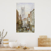Eine Aussicht auf Irongate, Derby Poster (Küche)