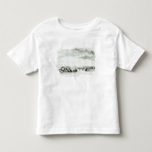 Eine Aussicht des Moro-Schlosses und der Stadt von Kleinkind T-shirt