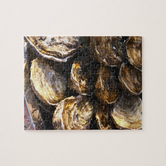 Eine Austernplatte. Puzzle (Horizontal)