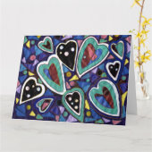 Eine Auswahl an Herzen Karte (Gelbe Blume)