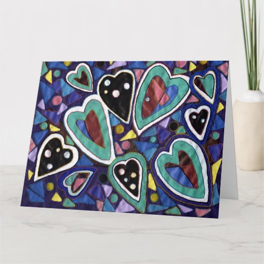 Eine Auswahl an Herzen Karte (Vorderseite)