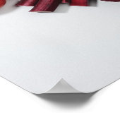 Eine Auswahl an rotem Obst und Gemüse. Poster (Ecke)