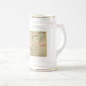 Eine authentische 1690 Piraten-Karte (mit Bierglas (VorderseiteRechts)