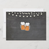 Eine Baby-Brauenduschen-Bier-Licht-Kreide laden Einladung (Rückseite)