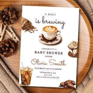 Eine Baby Brauerei Baby-Party, Kaffee Baby-Party Einladung