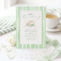 Eine Baby ist am Brauen Gender-Neutrale Babyparty-