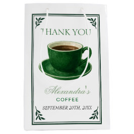 Eine Babybrau-Kaffeetasse Baby Shower Mittlere Geschenktüte