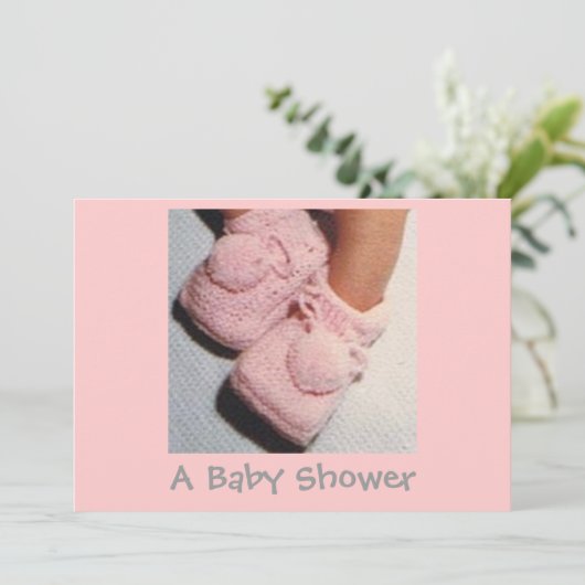 Eine Babydusche Einladung (Stehend Vorderseite)