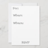 Eine Babydusche Einladung (Rückseite)