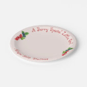 Eine Babydusche mit einem kleinen Mädchen. Pappteller (Schrägansicht)