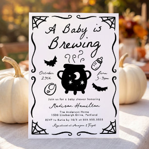 Eine Babyparty braut Halloween-Babyparty Einladung
