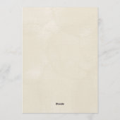 Eine Babyparty-Einladung mit zarten Blumen Einladung (Rückseite)