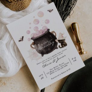 Eine Babyparty ist im Anflug Halloween Babyparty Einladung
