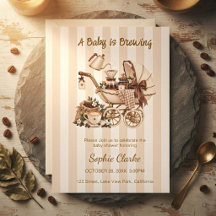 Eine Babyparty mit neutralem Kaffee-Motto: A Baby