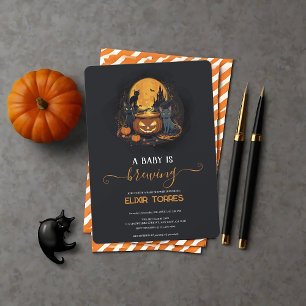 Eine Babyparty zum Gruseln: Süße Halloween-Babypar Einladung