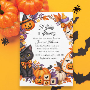 Eine Babyparty zum Halloween-Baby ist im Anflug Einladung