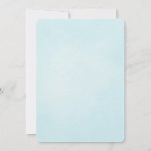 Eine Babysprinkdusche mit Kuchen Einladung (Rückseite)