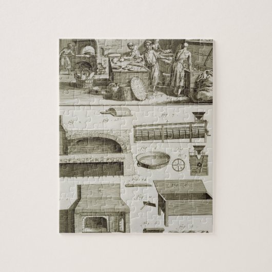 Eine Bäckerei und eine Backenausrüstung, vom Puzzle (Vertikal)