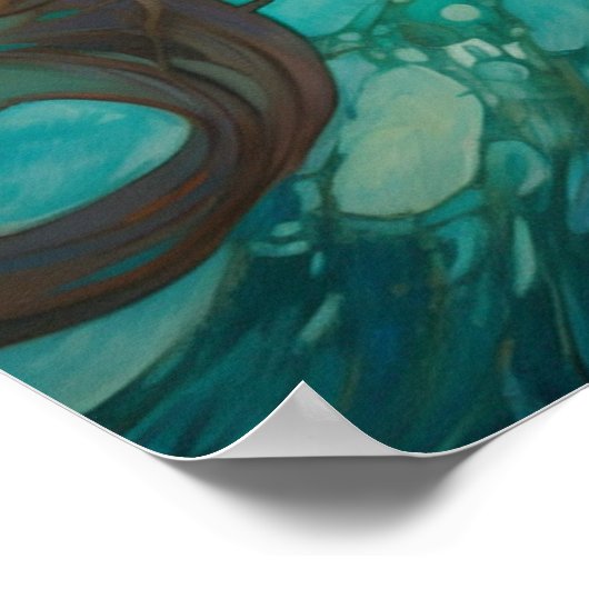 Eine Badefrau Poster (Ecke)