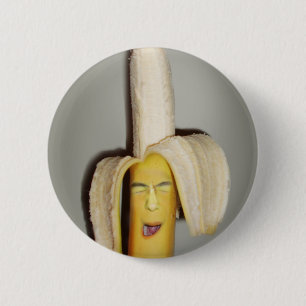 Eine Banane, die Kopfschmerzen spaltet Button