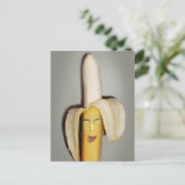 Eine Banane, die Kopfschmerzen spaltet Postkarte (Stehend Vorderseite)