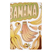 Eine Banane / Illustration von Bananen Mini Klemmbrett (Rückseite)