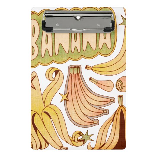 Eine Banane / Illustration von Bananen Mini Klemmbrett (Vorderseite)