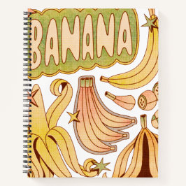 Eine Banane / Illustration von Bananen Notizblock