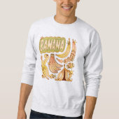 Eine Banane / Illustration von Bananen Sweatshirt (Vorderseite)