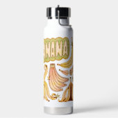 Eine Banane / Illustration von Bananen Trinkflasche (Links)