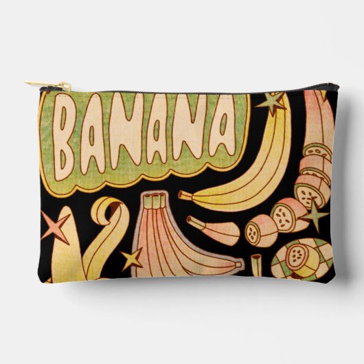 Eine Banane / Illustration von Bananen Zubehörtasche (Vorderseite)