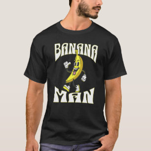 Eine Banane mit Gesichtsarmen Beinen und Schuhen M T-Shirt
