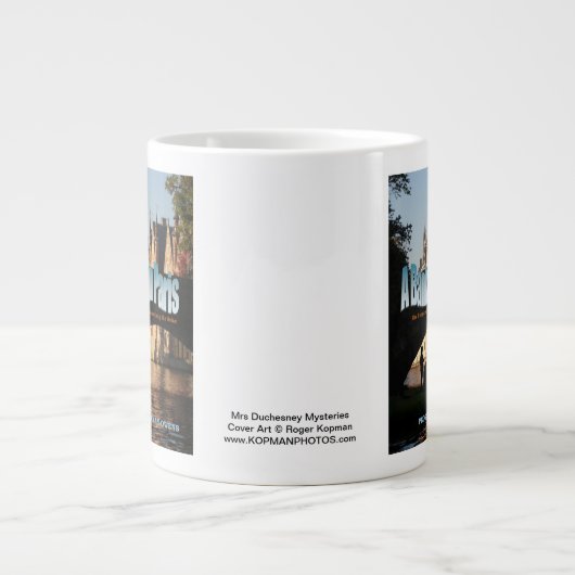 "Eine Bank in Paris" Jumbo-Tasse (Vorderseite)