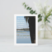 Eine Bank mit Ansicht Postkarte (Stehend Vorderseite)