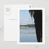 Eine Bank mit Ansicht Postkarte (Vorne/Hinten)