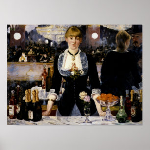 Eine Bar in den Folies-Bergère Poster