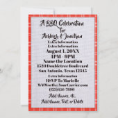 Eine Barbecue-Feier Einladung (Rückseite)